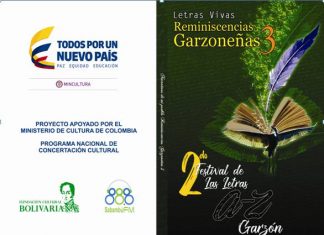 LA FUNDACIÓN CULTURAL BOLIVARIANA PRESENTARÁ A LA CIUDADANÍA DE GARZÓN EL TERCER LIBRO DE REMINISCENCIAS GARZONEÑAS.
