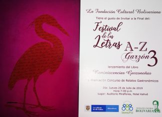 GRAN FINAL DEL FESTIVAL DE LAS LETRAS AZ GARZÓN 2019.