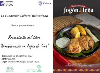 Invitación: Evento Final del Proyecto «Reminiscencias en Fogón de Leña»